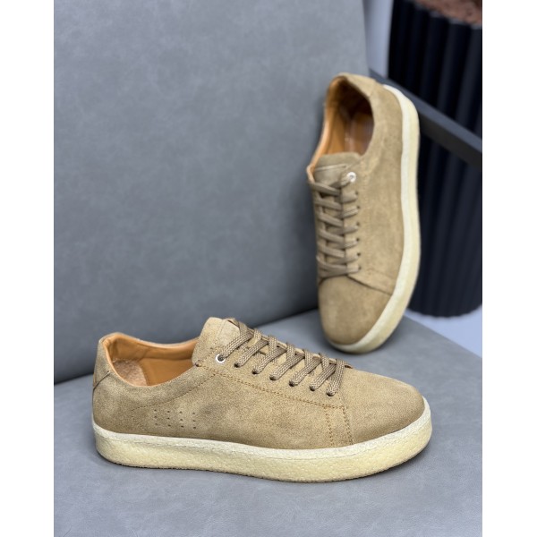 Erkek Premium Hakiki Süet Deri Günlük Casual Sneaker Spor Ayakkabı