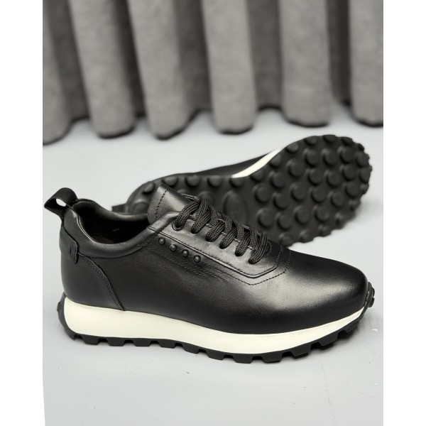 Erkek Hakiki Deri Süet Casual Sneaker – Kalın Taban Günlük ve Smart Casual Spor Ayakkabı