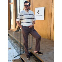 Erkek %100 Ham Keten Bağcıklı Relax Fit Yazlık Pantolon