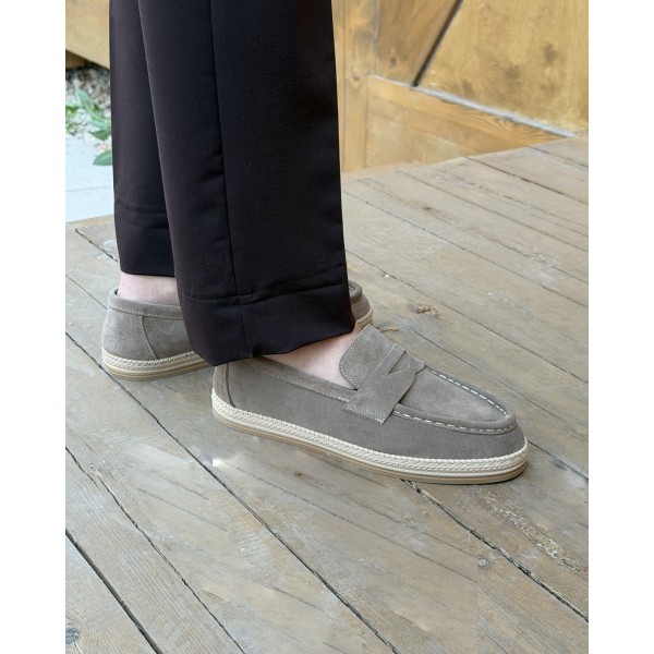 Erkek Hakiki Süet Penny Loafer Günlük Casual Ay...